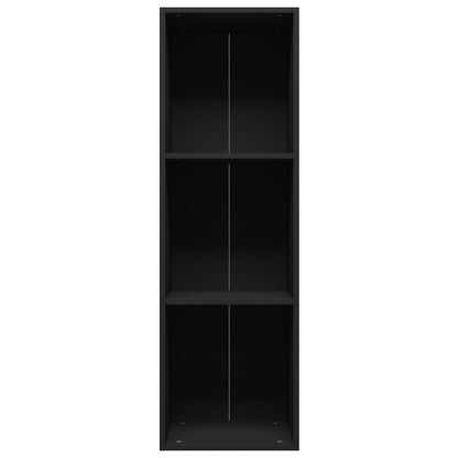 Book Cabinet/TV Cabinet Black 36x30x114 cm Engineered Wood