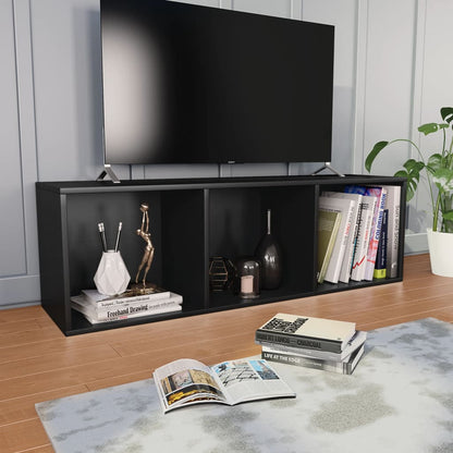 Book Cabinet/TV Cabinet Black 36x30x114 cm Engineered Wood