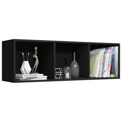 Book Cabinet/TV Cabinet Black 36x30x114 cm Engineered Wood