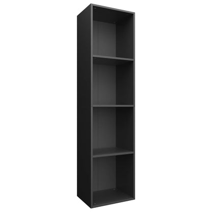 Book Cabinet/TV Cabinet Black 36x30x143 cm Engineered Wood