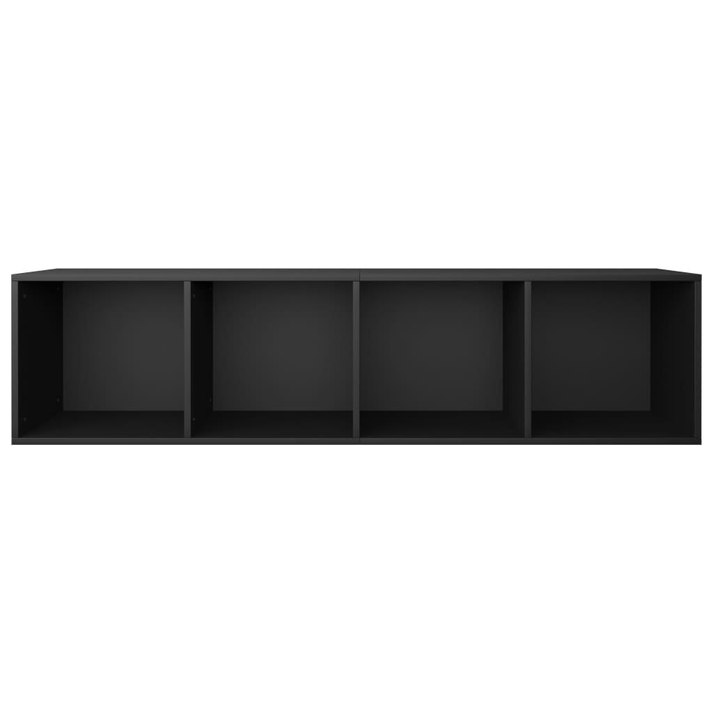 Book Cabinet/TV Cabinet Black 36x30x143 cm Engineered Wood