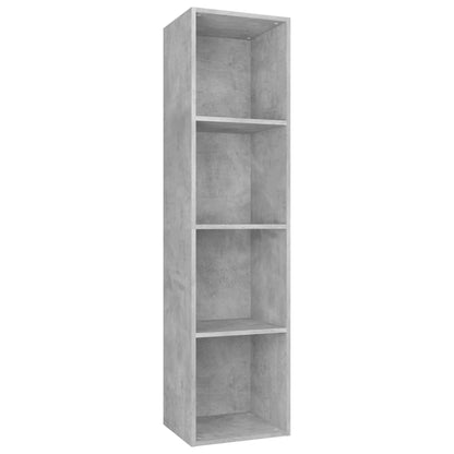 Book Cabinet/TV Cabinet Concrete Grey 36x30x143 cm Engineered Wood