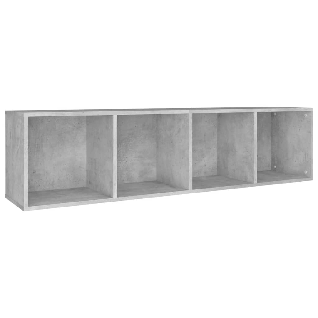 Book Cabinet/TV Cabinet Concrete Grey 36x30x143 cm Engineered Wood