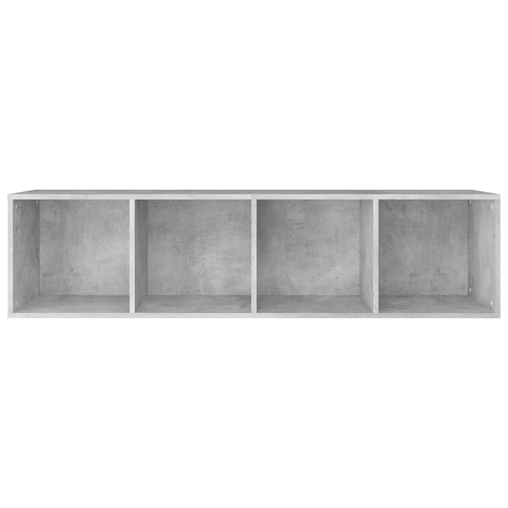 Book Cabinet/TV Cabinet Concrete Grey 36x30x143 cm Engineered Wood