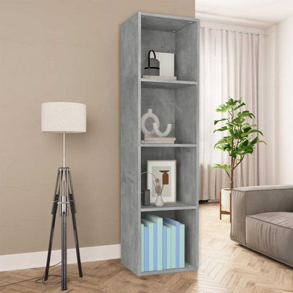 Book Cabinet/TV Cabinet Concrete Grey 36x30x143 cm Engineered Wood