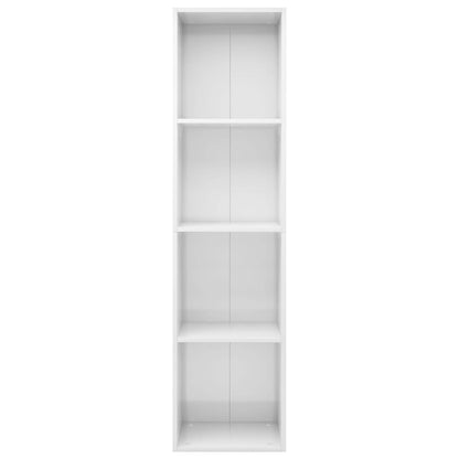 Book Cabinet/TV Cabinet High Gloss White 36x30x143 cm Engineered Wood