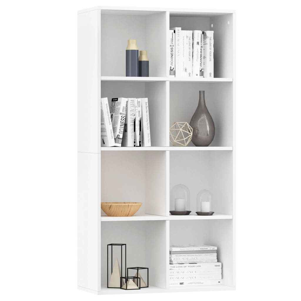 Book Cabinet/Sideboard White 66x30x130 cm Engineered Wood