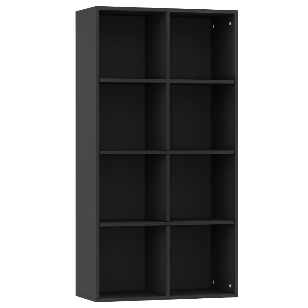 Book Cabinet/Sideboard Black 66x30x130 cm Engineered Wood