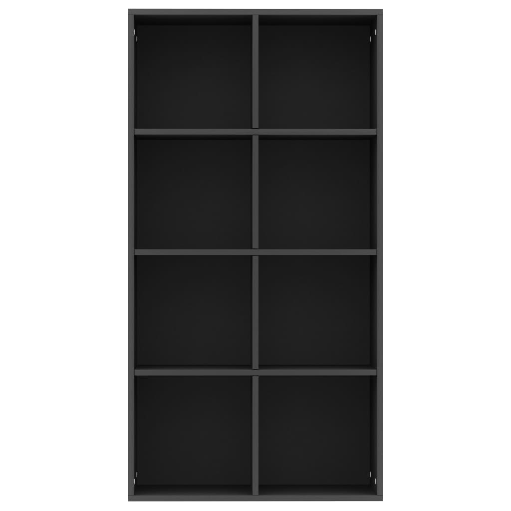 Book Cabinet/Sideboard Black 66x30x130 cm Engineered Wood