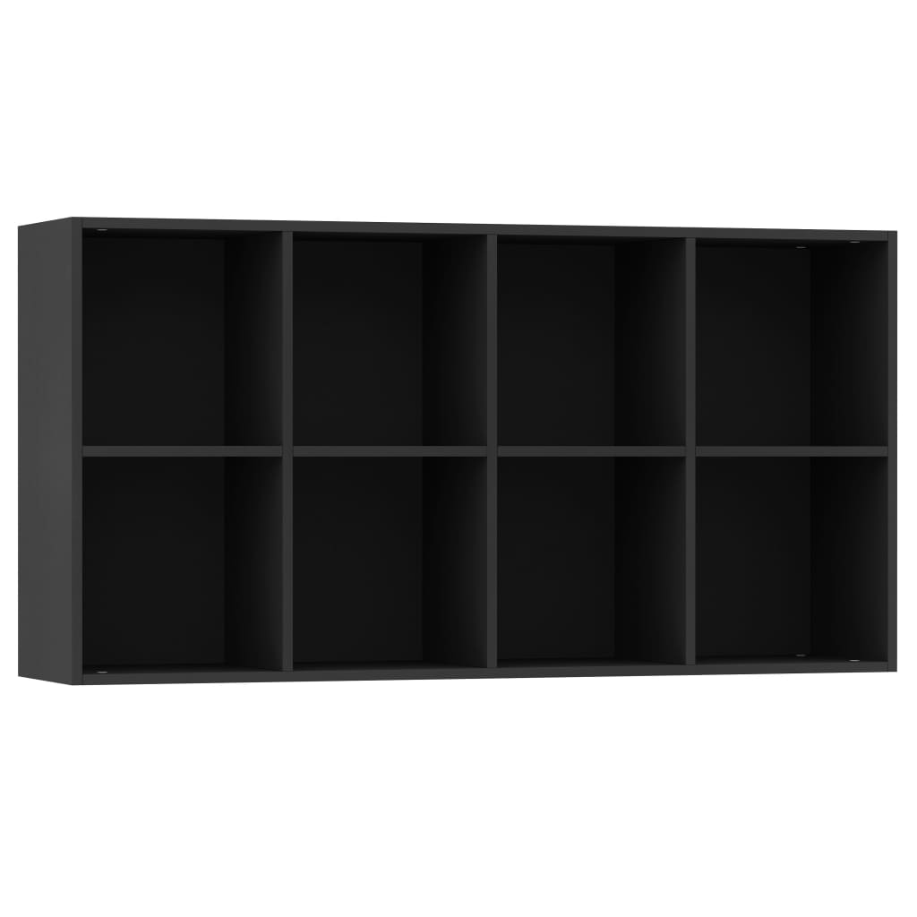 Book Cabinet/Sideboard Black 66x30x130 cm Engineered Wood