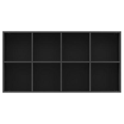 Book Cabinet/Sideboard Black 66x30x130 cm Engineered Wood