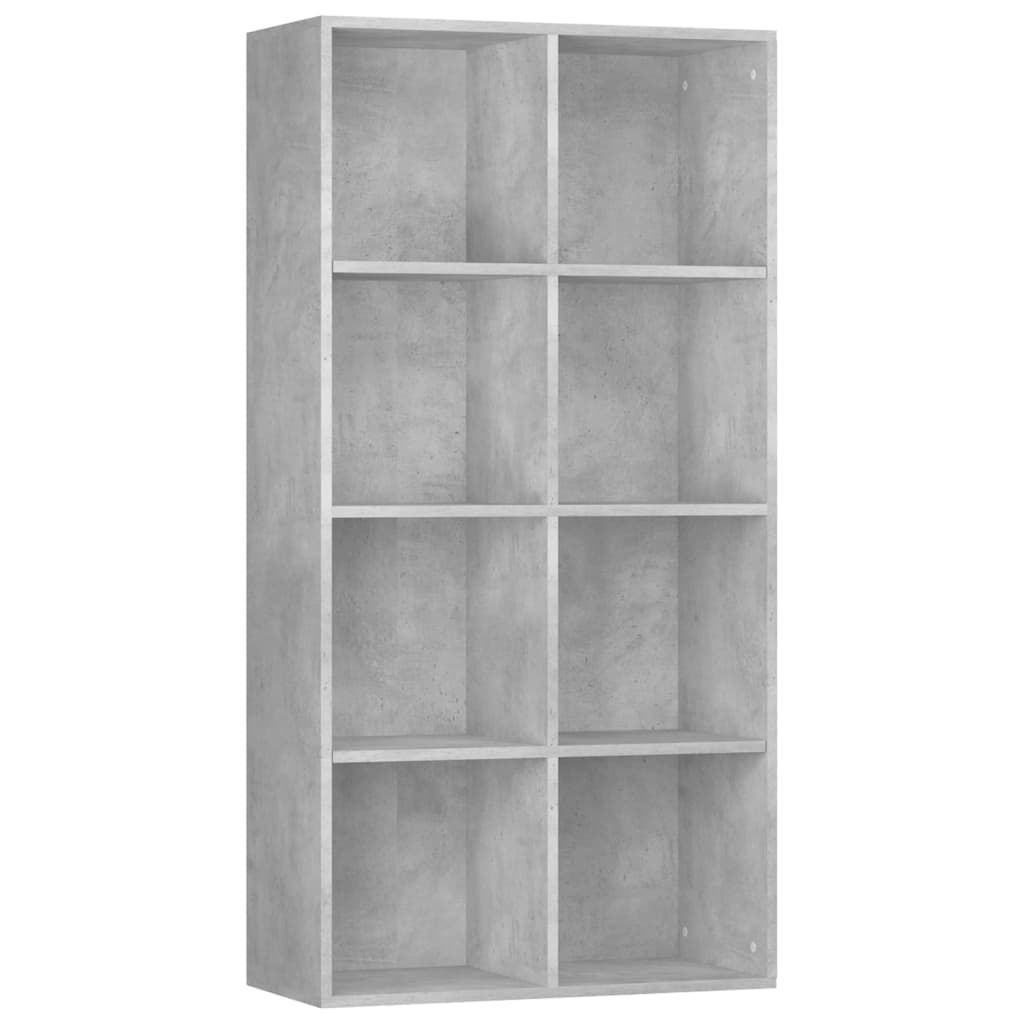 Book Cabinet/Sideboard Concrete Grey 66x30x130 cm Engineered Wood