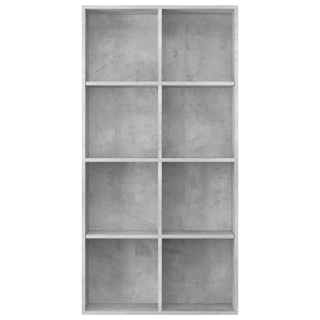 Book Cabinet/Sideboard Concrete Grey 66x30x130 cm Engineered Wood