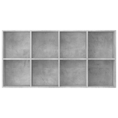 Book Cabinet/Sideboard Concrete Grey 66x30x130 cm Engineered Wood