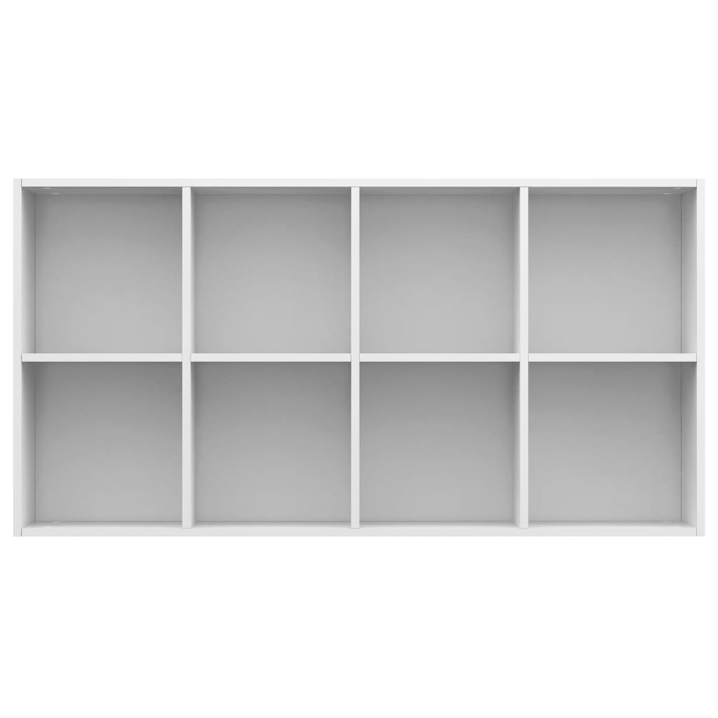 Book Cabinet/Sideboard High Gloss White 66x30x130 cm Engineered Wood