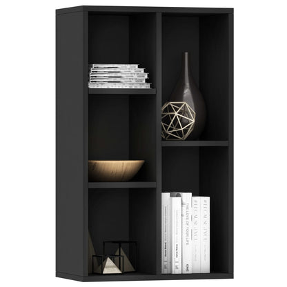 Book Cabinet/Sideboard Black 50x25x80 cm Engineered Wood