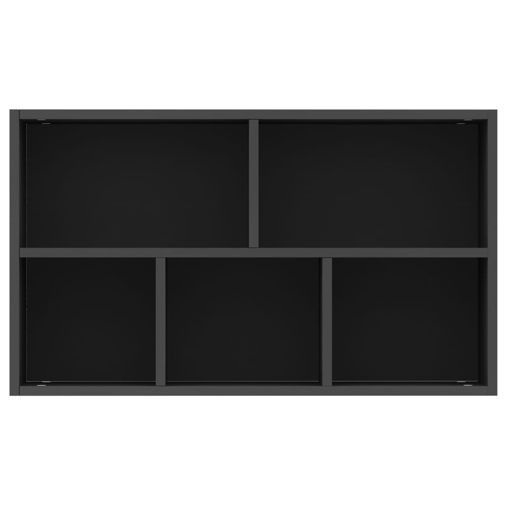 Book Cabinet/Sideboard Black 50x25x80 cm Engineered Wood