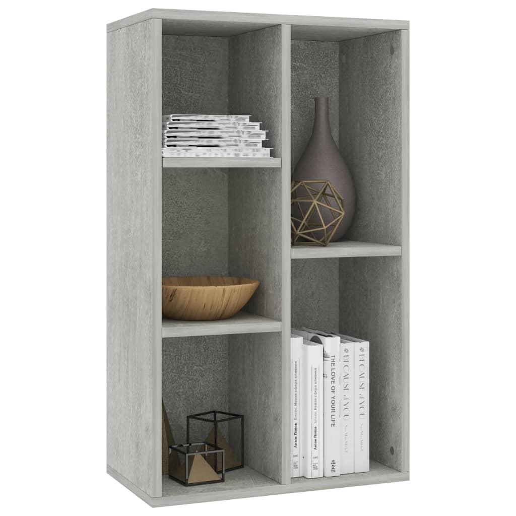 Book Cabinet/Sideboard Concrete Grey 50x25x80 cm Engineered Wood