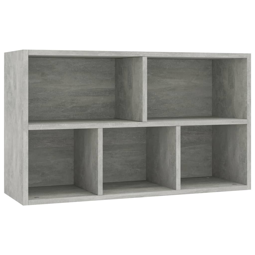 Book Cabinet/Sideboard Concrete Grey 50x25x80 cm Engineered Wood