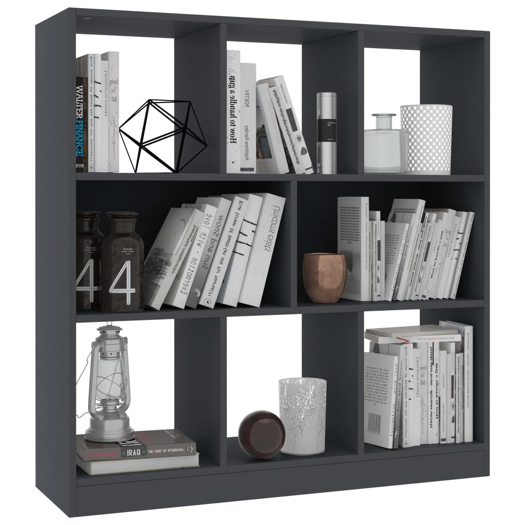 Book Cabinet Grey 97.5x29.5x100 cm Engineered Wood