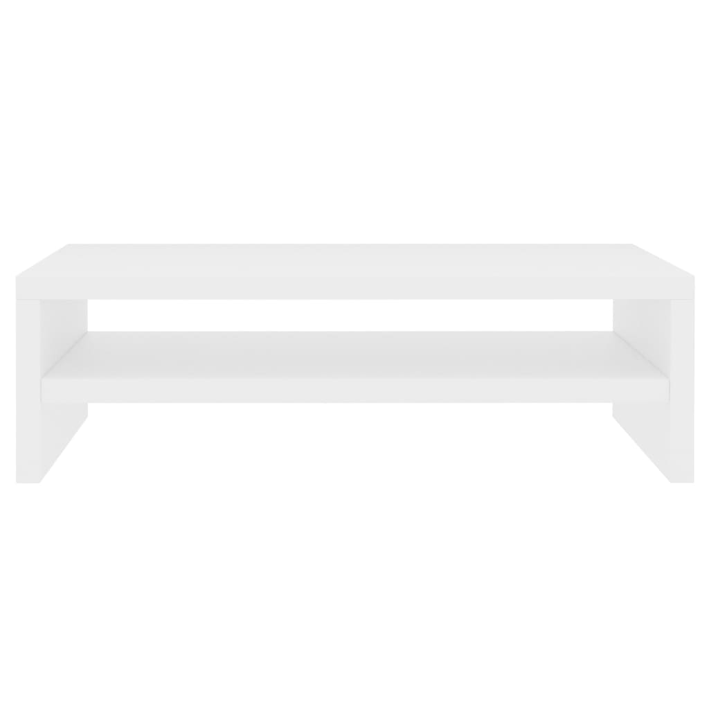 Monitor Stand White 42x24x13 cm Engineered Wood