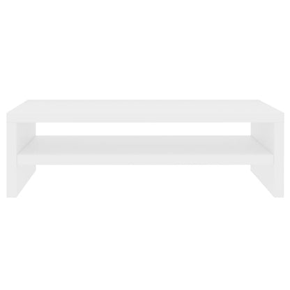 Monitor Stand White 42x24x13 cm Engineered Wood