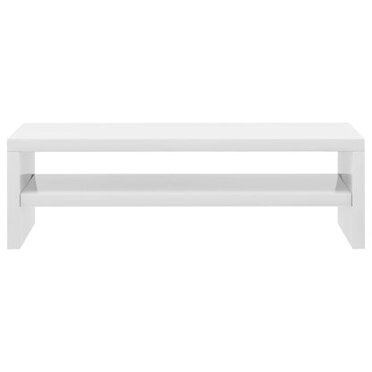 Monitor Stand High Gloss White 42x24x13 cm Engineered Wood