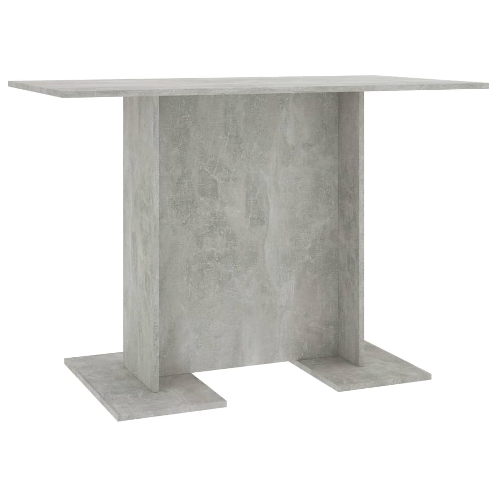 Dining Table Concrete Grey 110x60x75 cm Engineered Wood