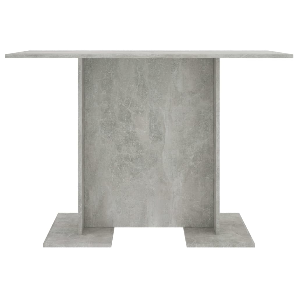 Dining Table Concrete Grey 110x60x75 cm Engineered Wood