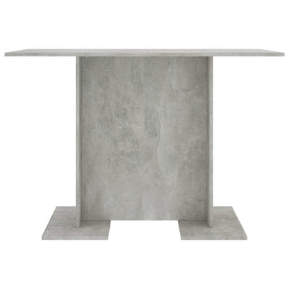 Dining Table Concrete Grey 110x60x75 cm Engineered Wood