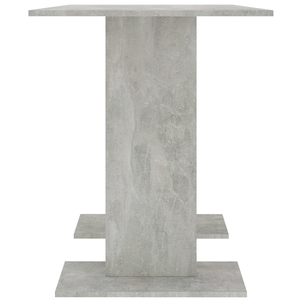 Dining Table Concrete Grey 110x60x75 cm Engineered Wood