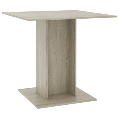 Dining Table Sonoma Oak 80x80x75 cm Engineered Wood