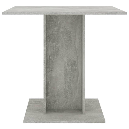 Dining Table Concrete Grey 80x80x75 cm Engineered Wood