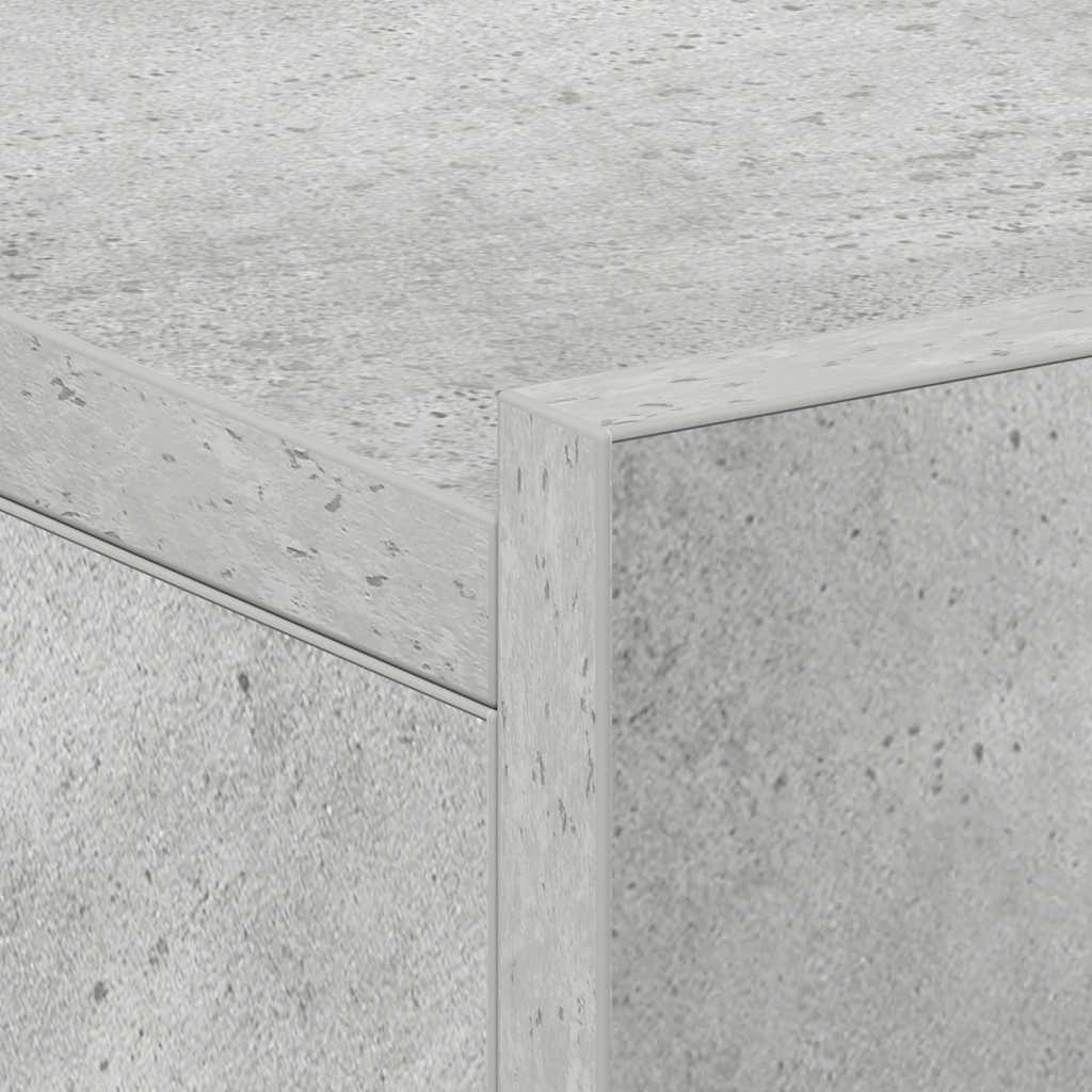 Floating Nightstand Concrete Grey 40x30x15 cm Engineered Wood