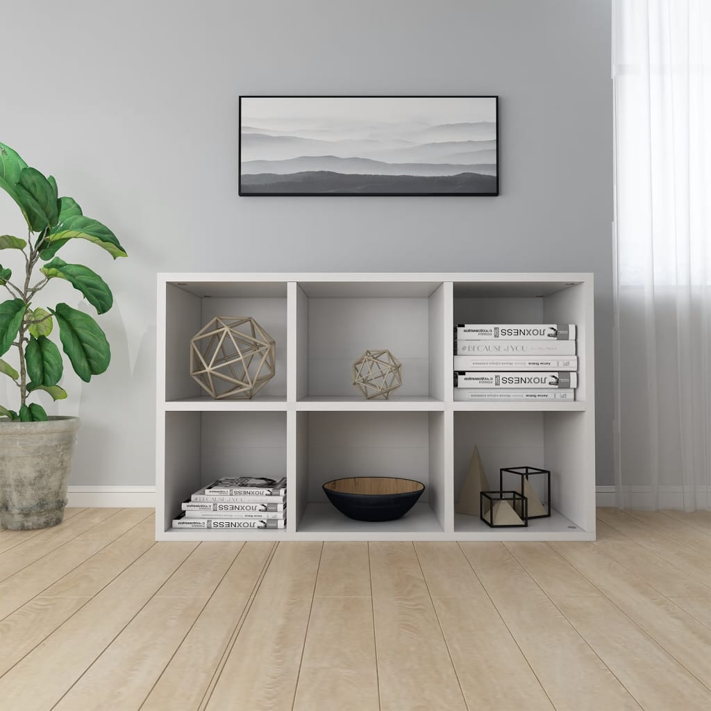 Book Cabinet/Sideboard White 66x30x98 cm Engineered Wood