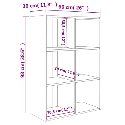 Book Cabinet/Sideboard White 66x30x98 cm Engineered Wood