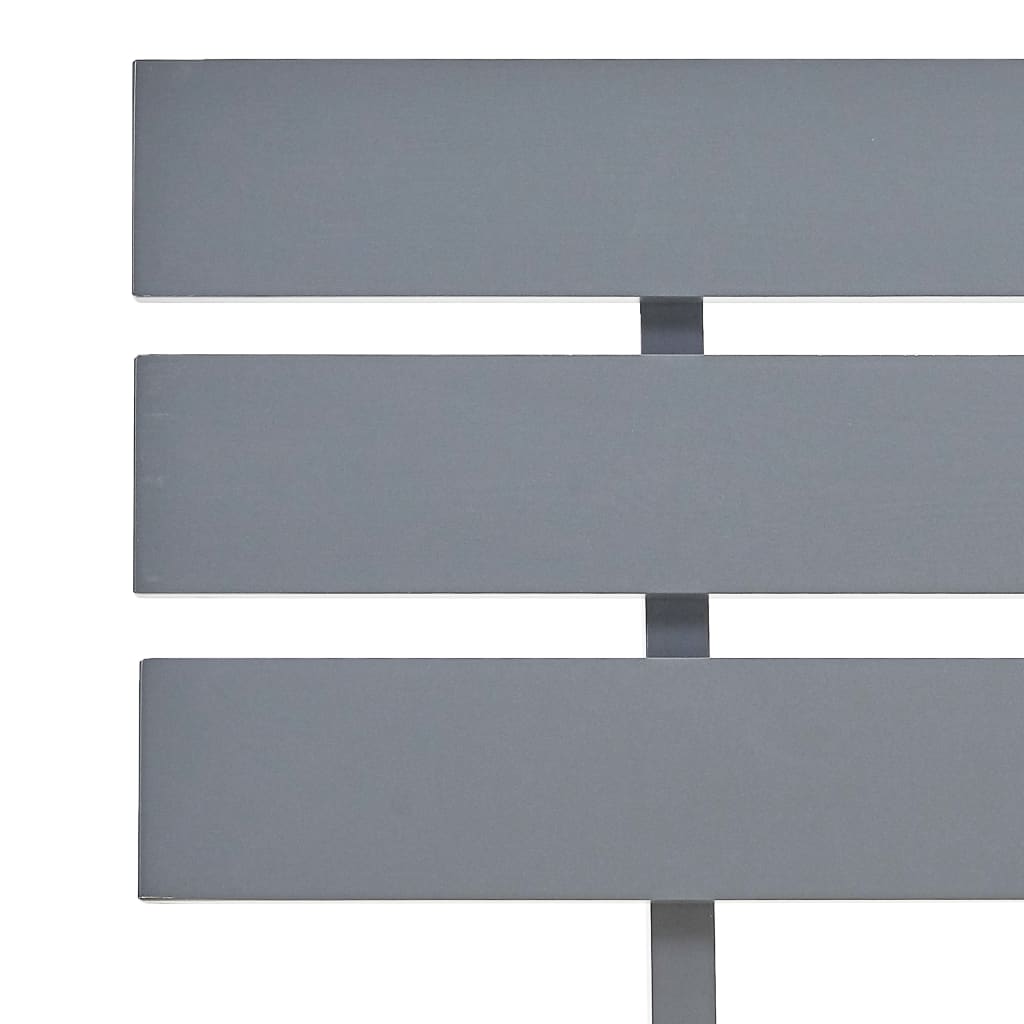 Bed Frame without Mattress Grey Solid Pine Wood 100x200 cm