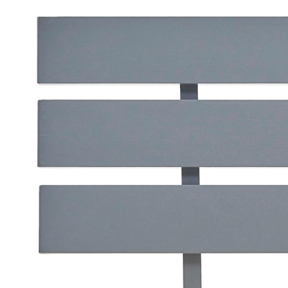 Bed Frame without Mattress Grey Solid Pine Wood 100x200 cm