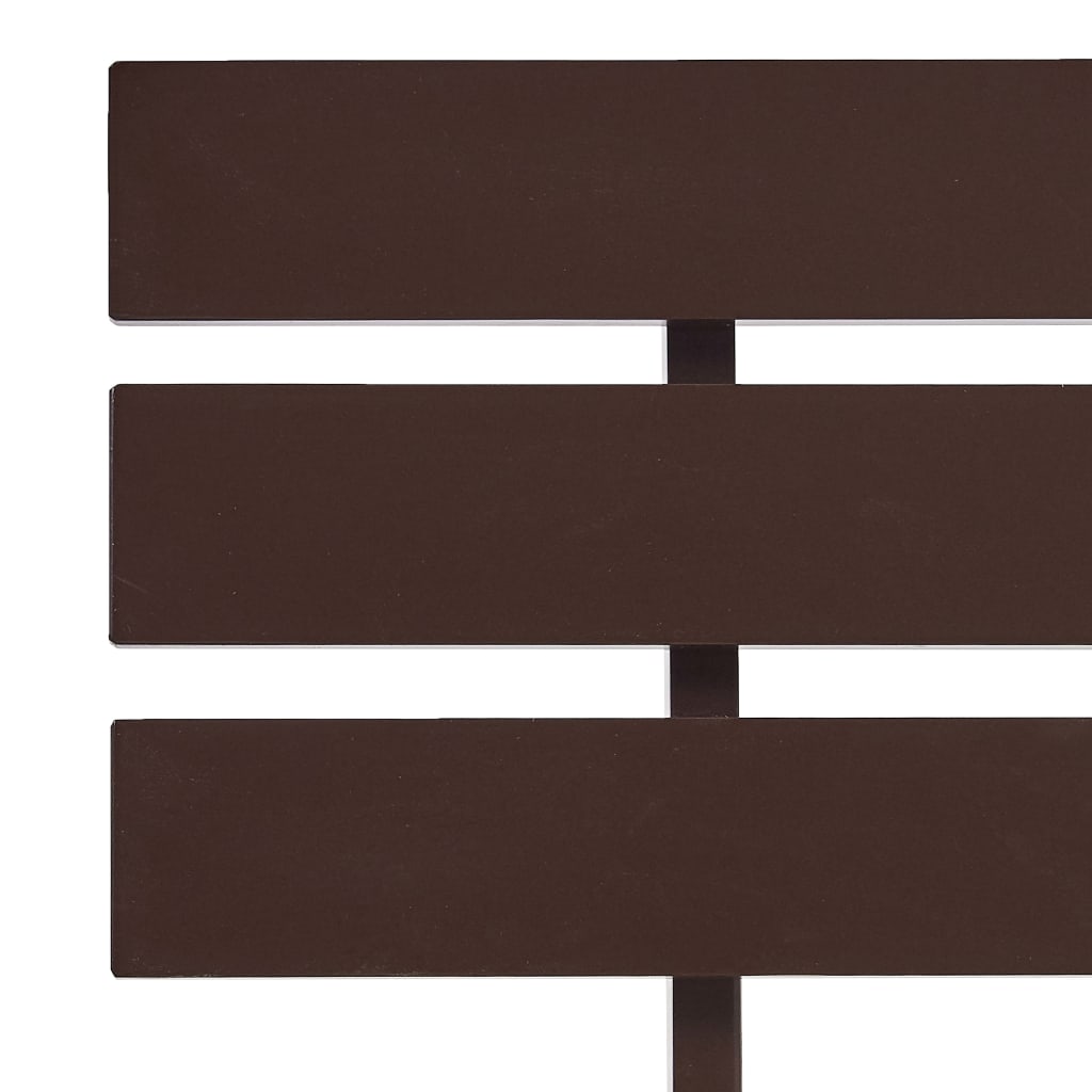 Bed Frame without Mattress Dark Brown Solid Pine Wood 140x200 cm