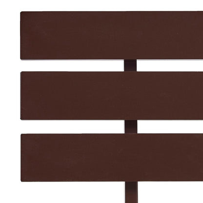 Bed Frame without Mattress Dark Brown Solid Pine Wood 140x200 cm