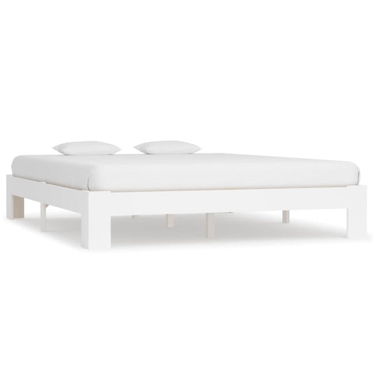 Bed Frame without Mattress Brown 160x200 cm Solid Wood Pine