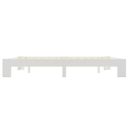 Bed Frame without Mattress Brown 160x200 cm Solid Wood Pine
