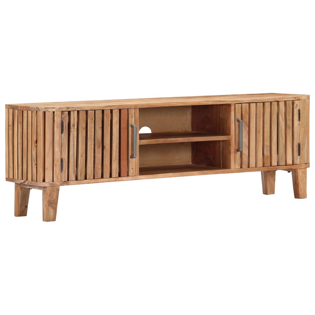 TV Cabinet 130x30x45 cm Solid Acacia Wood