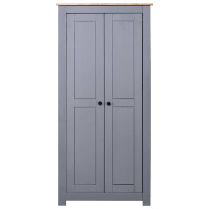 Wardrobe Grey 80x50x171.5 cm Solid Pine Panama Range