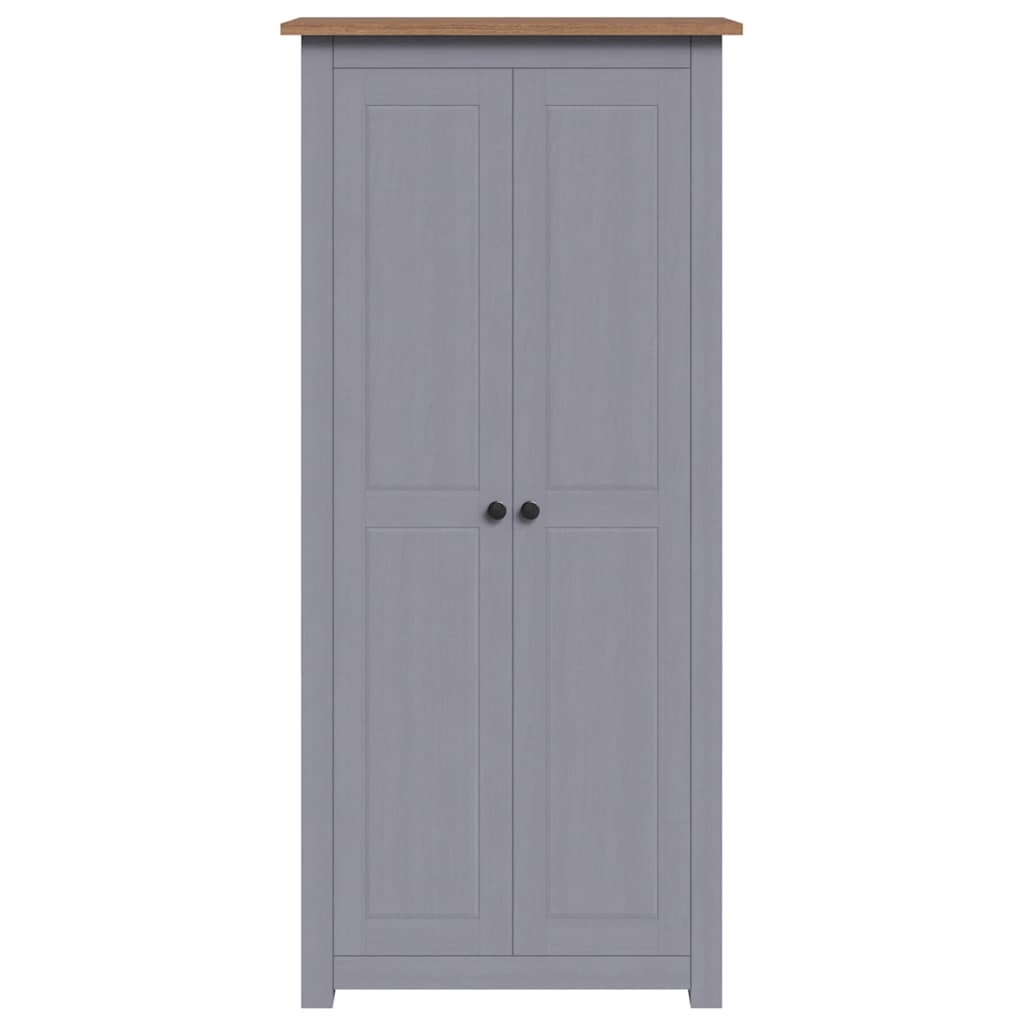 Wardrobe Grey 80x50x171.5 cm Solid Pine Panama Range