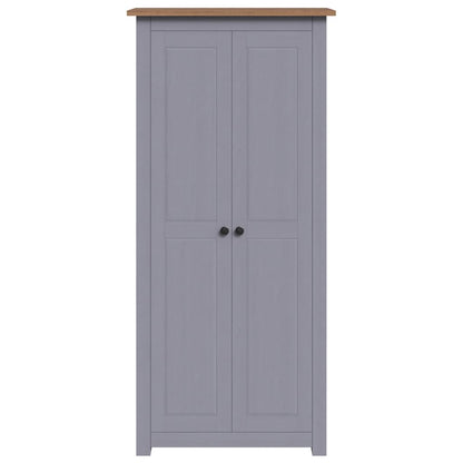 Wardrobe Grey 80x50x171.5 cm Solid Pine Panama Range