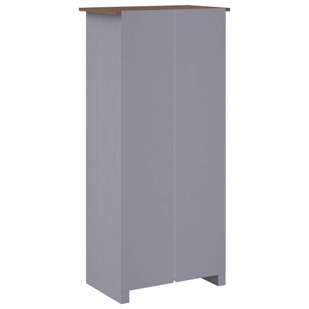 Wardrobe Grey 80x50x171.5 cm Solid Pine Panama Range