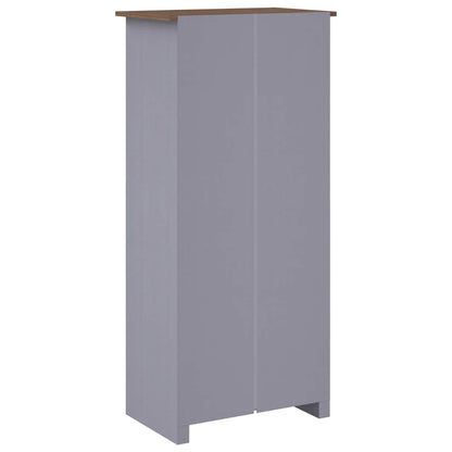 Wardrobe Grey 80x50x171.5 cm Solid Pine Panama Range