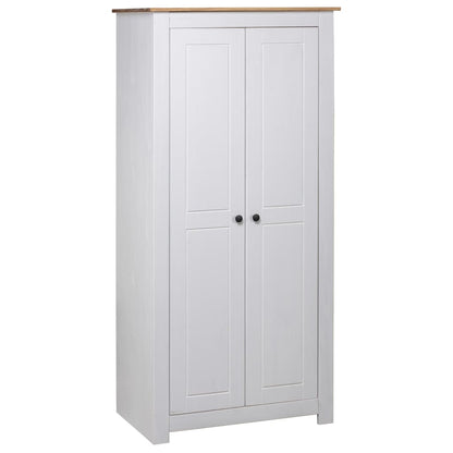 Wardrobe White 80x50x171.5 cm Solid Pine Panama Range