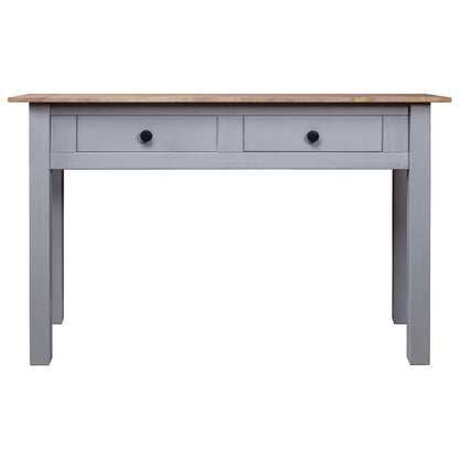 Console Table Grey 110x40x72 cm Solid Pine Wood Panama Range